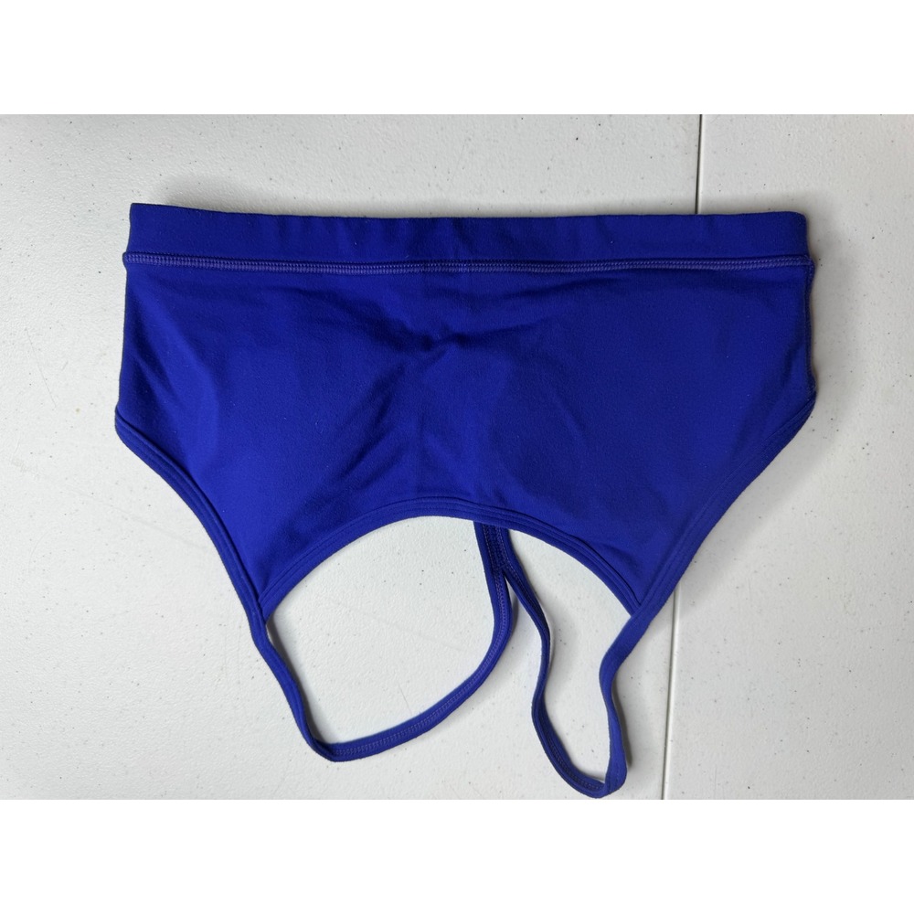 Lululemon Power Y Tank Top Royal Blue‎ Shelf Bra Racerback Size 4
